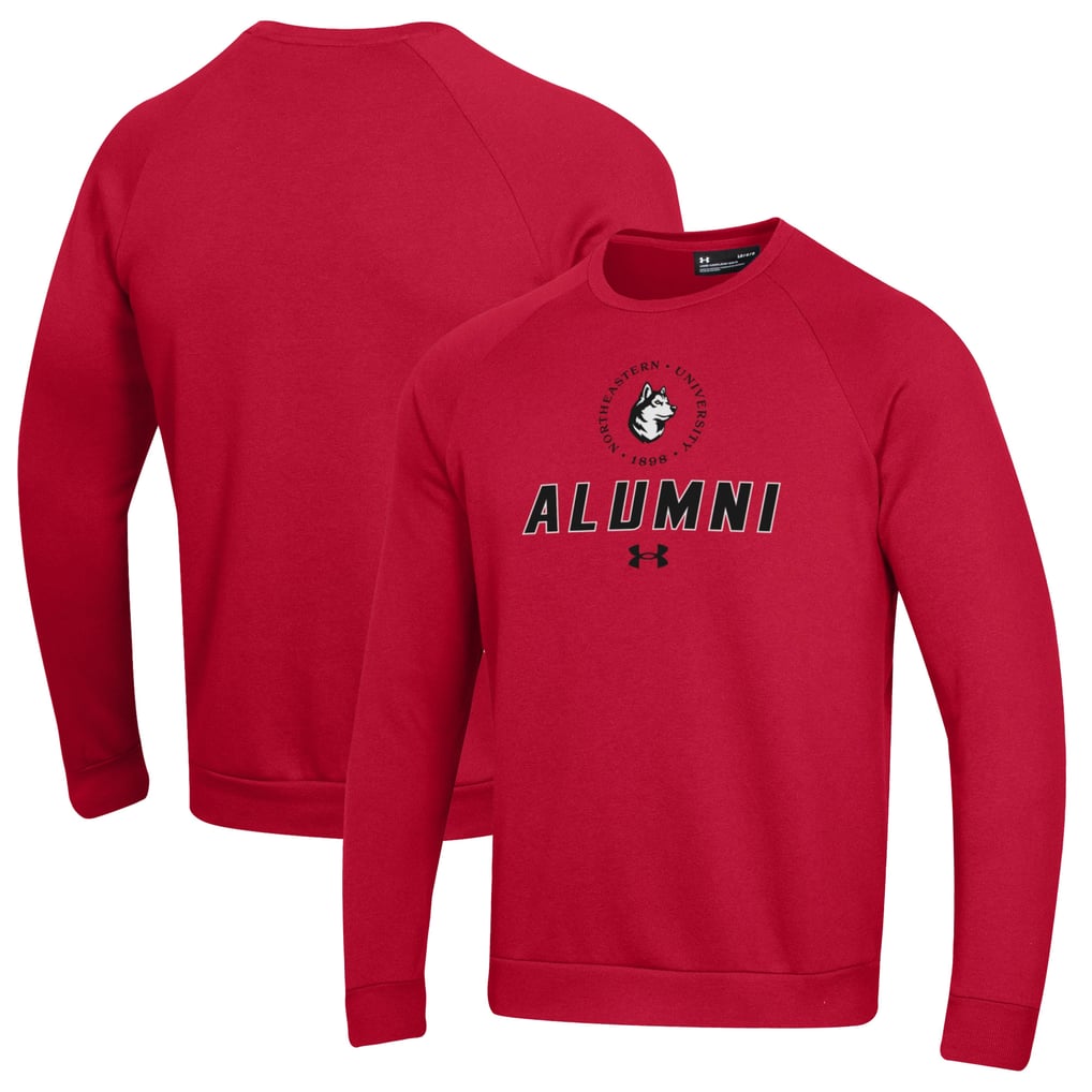 Northeastern Huskies Under Armour Alumni Rival Fleece Pullover Sweatshirt - Red