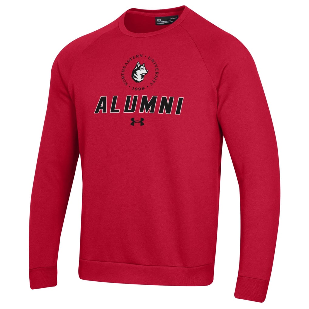 Northeastern Huskies Under Armour Alumni Rival Fleece Pullover Sweatshirt - Red