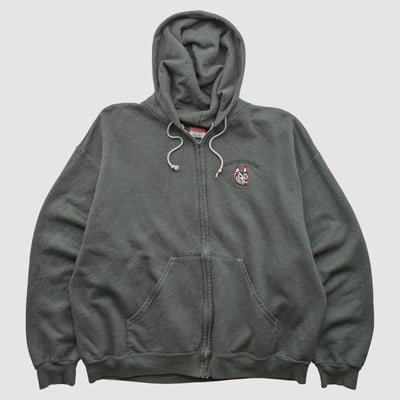 Northeastern Huskies Champion 2000s Hooded Full Zip Sweatshirt - Dark Heather Gray - L by Fanatics Real Vintage