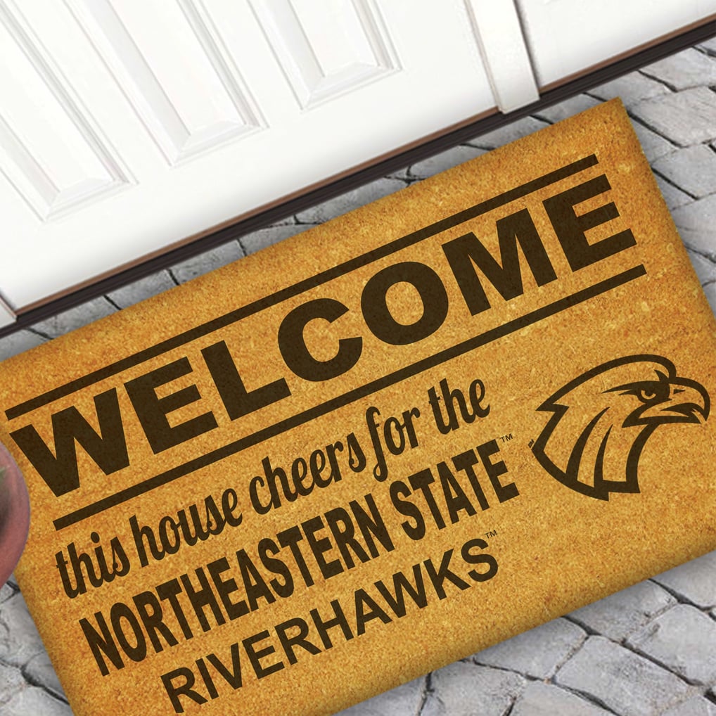 Northeastern State Riverhawks 18" x 30" Welcome Doormat