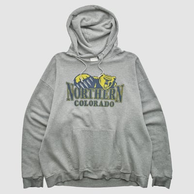 Northern Colorado Bears Champion 2000s Hooded Pullover Sweatshirt - Gray - L by Fanatics Real Vintage