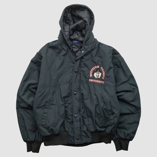 Northern Illinois Huskies Holloway 90s Hooded Full Snap Jacket - Black - M by Fanatics Real Vintage