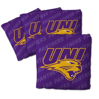 Northern Iowa Panthers Fanpoint Four-Piece Cornhole Bag Set