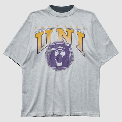 Northern Iowa Panthers Dodger 90s T-shirt - Heather Gray - M by Fanatics Real Vintage