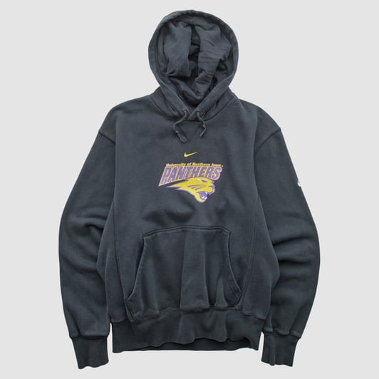 Northern Iowa Panthers Nike 2000s Hooded Pullover Sweatshirt - Black - XS by Fanatics Real Vintage