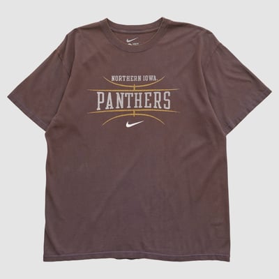 Northern Iowa Panthers Nike 2000s T-shirt - Brown - M by Fanatics Real Vintage