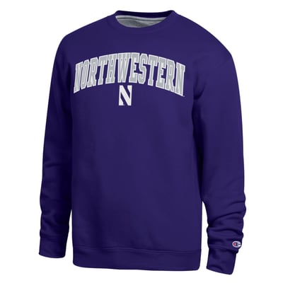 Northwestern Wildcats Champion Arch Sweatshirt - Purple