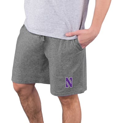  Northwestern Wildcats Concepts Sport Quest Knit Jam Shorts - Charcoal