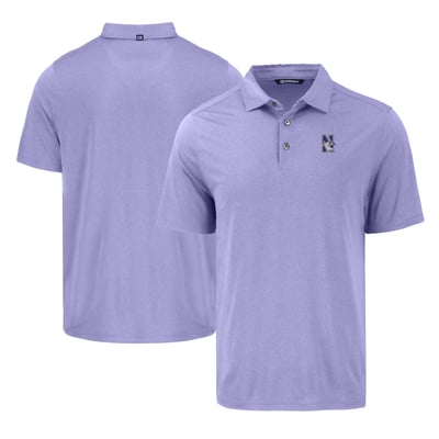 Northwestern Wildcats Cutter & Buck Coastline Epic Comfort Eco Recycled Polo - Purple