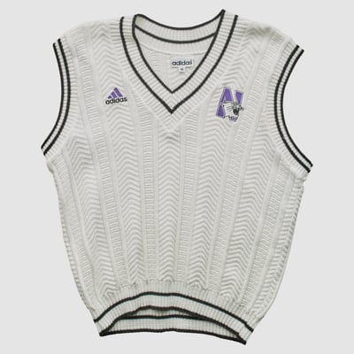 Northwestern Wildcats Adidas 90s Top - White - XL by Fanatics Real Vintage