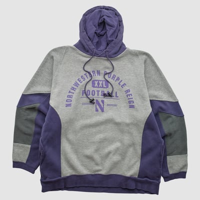 Northwestern Wildcats Galt Sand 2000s Hooded Pullover Sweatshirt - Heather Gray - L by Fanatics Real Vintage