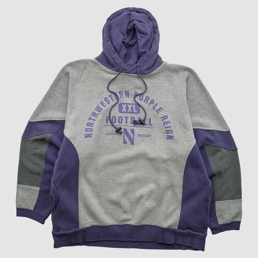 Northwestern Wildcats Galt Sand 2000s Hooded Pullover Sweatshirt - Heather Gray - L by Fanatics Real Vintage