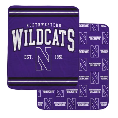 Northwestern Wildcats Pegasus Legacy Arch Double-Sided 60" x 70" Blanket