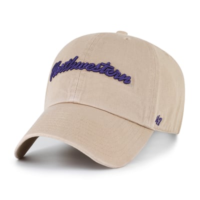  Northwestern Wildcats '47 Unisex Vault Clean Up Adjustable Hat - Khaki