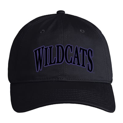  Northwestern Wildcats Under Armour Unisex Washed Cotton Adjustable Hat - Black