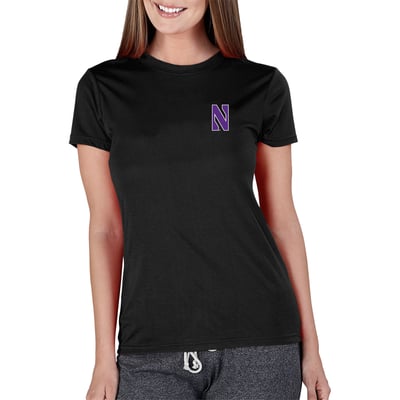  Northwestern Wildcats Concepts Sport Women's Marathon Knit Top - Black