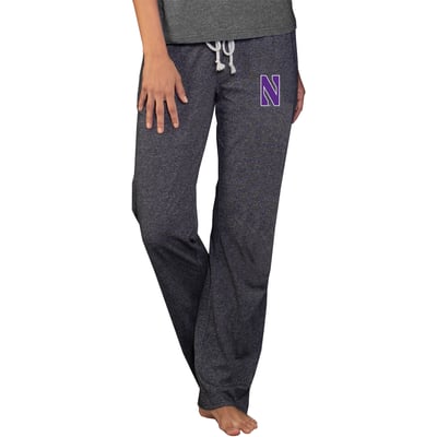  Northwestern Wildcats Concepts Sport Women's Quest Knit Lightweight Pants - Charcoal