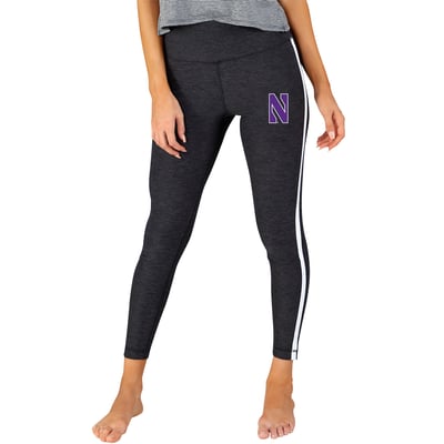 Northwestern Wildcats Concepts Sport Women's Centerline Knit Leggings - Charcoal/White