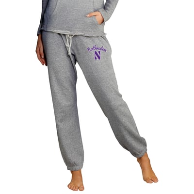 Northwestern Wildcats Concepts Sport Women's Mainstream Knit Jogger Pants - Gray