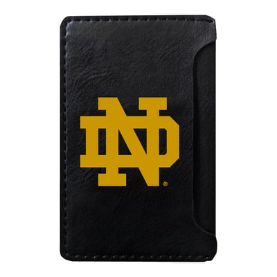 Notre Dame Fighting Irish Faux Leather Phone Wallet Sleeve - Black