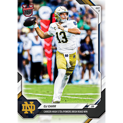 CJ Carr - 2026-27 Bowman U NOW® Football - Card 17 - LOOK FOR AUTOS
