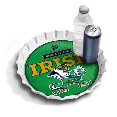 Notre Dame Fighting Irish Fanpoint 13" Bottle Cap Serving Tray