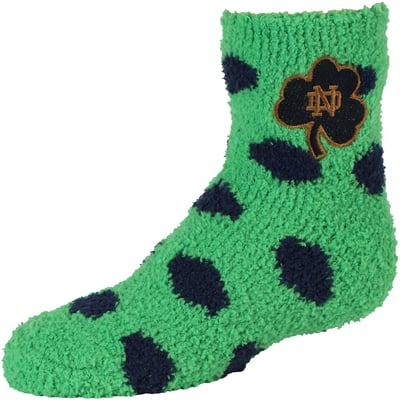 Notre Dame Fighting Irish ZooZatz Girls Youth Fuzzy Ankle Socks