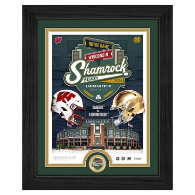 Notre Dame Fighting Irish Highland Mint 2026 Shamrock Series 13" x 16" Bronze Coin Photo Mint