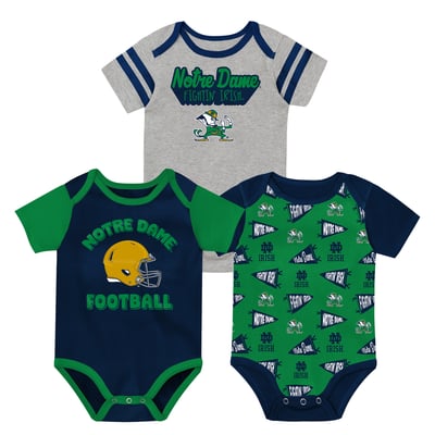 Notre Dame Fighting Irish Outerstuff Infant Star Player Three-Piece Bodysuit Set