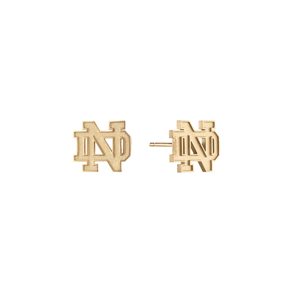  Notre Dame Fighting Irish Kyle Cavan Logo Stud Earrings