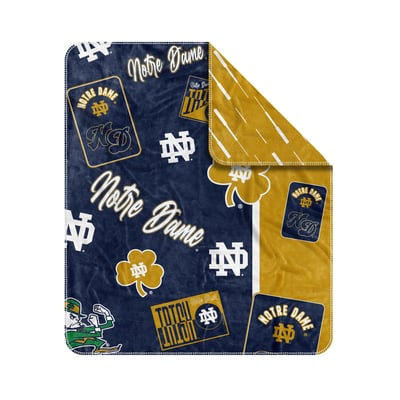 Notre Dame Fighting Irish Logo Brands 50" x 60" Dream Weave Throw Blanket