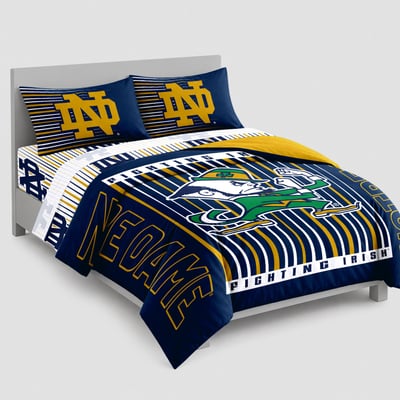 Logo Brands Notre Dame Fighting Irish Momentum Bed In A Bag - Full