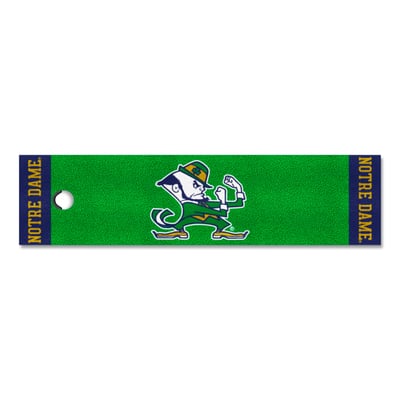 Notre Dame Fighting Irish Logo Brands Putting Green Mat