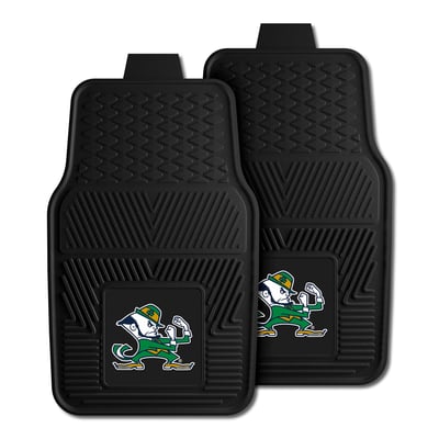 Notre Dame Fighting Irish Logo Brands Two-Piece Vinyl Car Mat Set
