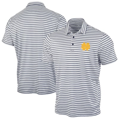 Notre Dame Fighting Irish Antigua Space Stripe Polo - Navy