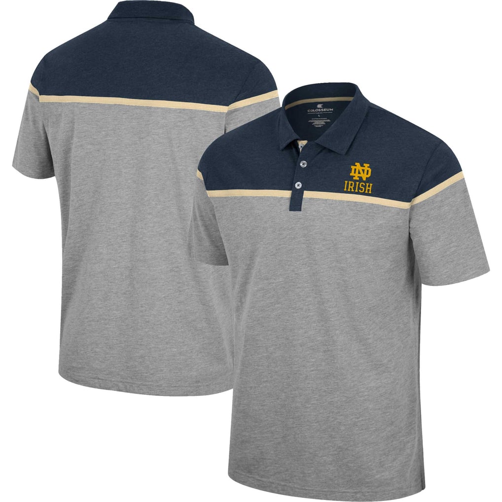 Notre Dame Fighting Irish Colosseum Chamberlain Polo - Heather Gray