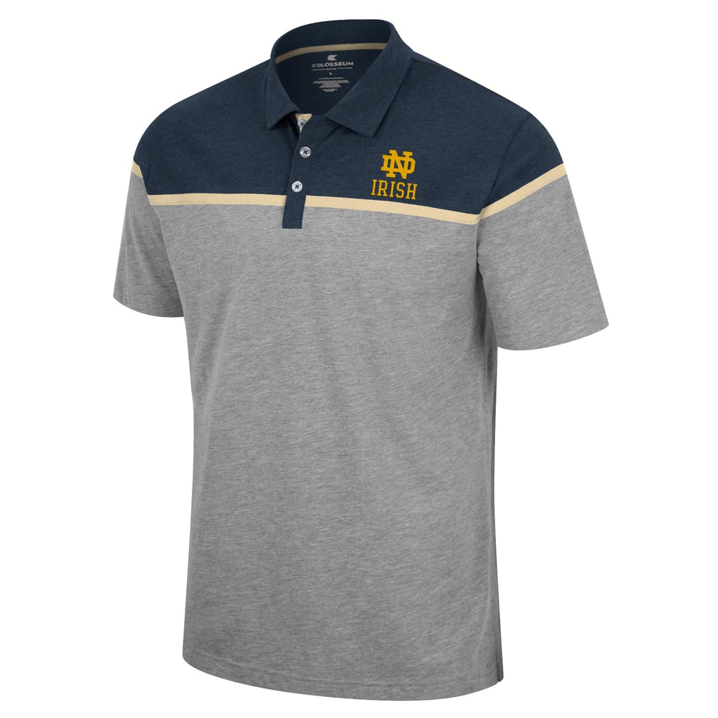 Notre Dame Fighting Irish Colosseum Chamberlain Polo - Heather Gray