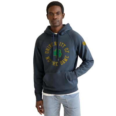 Notre Dame Fighting Irish FAHERTY High Standard Fleece Hoodie - Navy