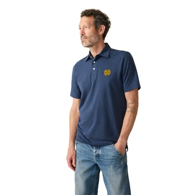 Notre Dame Fighting Irish FAHERTY Movement Polo - Navy