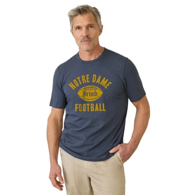 Notre Dame Fighting Irish FAHERTY Sunwashed T-Shirt - Navy