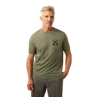 Notre Dame Fighting Irish FAHERTY Sunwashed T-Shirt - Olive
