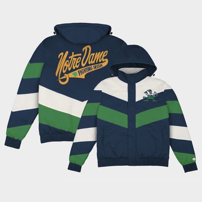  Notre Dame Fighting Irish Homefield Retro Full-Zip Jacket - Navy