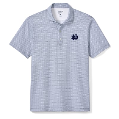  Notre Dame Fighting Irish johnnie-O Hex Polo - Blue