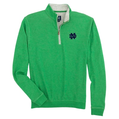  Notre Dame Fighting Irish johnnie-O Sully Quarter-Zip Pullover - Green
