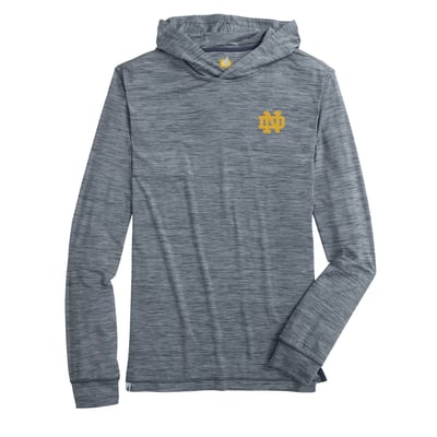  Notre Dame Fighting Irish johnnie-O Talon Long Sleeve Hooded T-Shirt - Navy