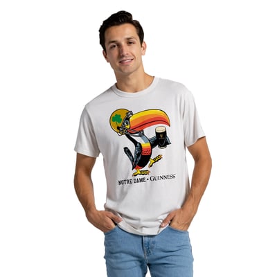 Notre Dame Fighting Irish League Collegiate Wear Guinness Toucan Tri-Blend T-Shirt - Cream