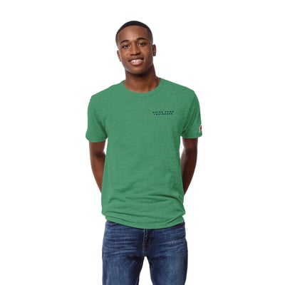 Notre Dame Fighting Irish League Collegiate Wear Guinness Toucan Victory Falls Tri-Blend T-Shirt - Heather Kelly Green