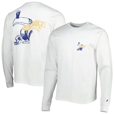 Notre Dame Fighting Irish League Collegiate Wear Guinness Pocket T-Shirt - White