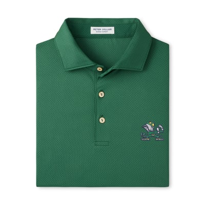  Notre Dame Fighting Irish Peter Millar Hugo Performance Jersey Polo - Green