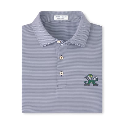  Notre Dame Fighting Irish Peter Millar Jubilee Performance Jersey Polo - Navy